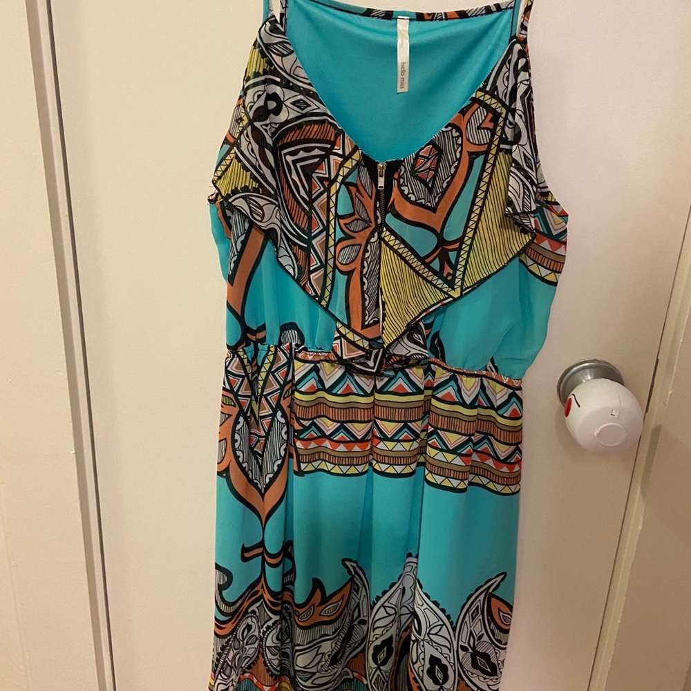 Tribal strap mini dress!